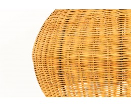 Pendant light in rattan 1950