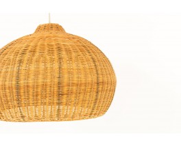 Pendant light in rattan 1950