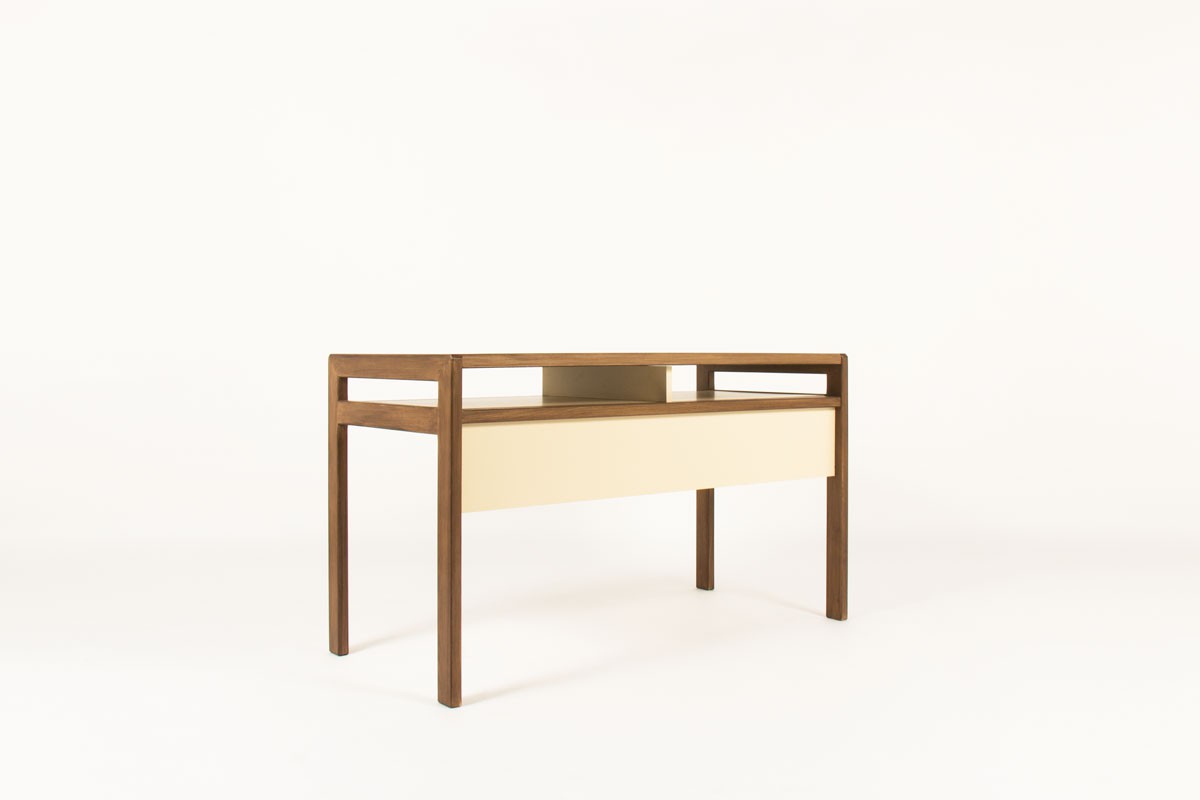 Andre Sornay desk beech and laminate top from origin 1960