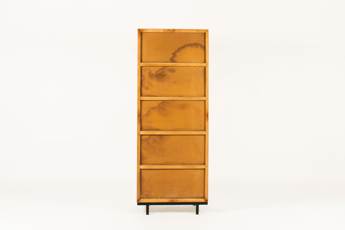 Andre Sornay pantry in mahogany and white lacquer 1960