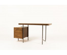 Georges Frydman desk in steel and ash 1960