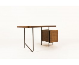 Georges Frydman desk in steel and ash 1960