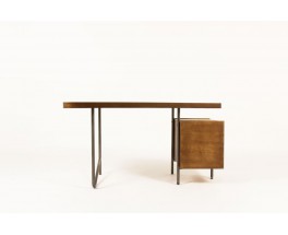 Georges Frydman desk in steel and ash 1960