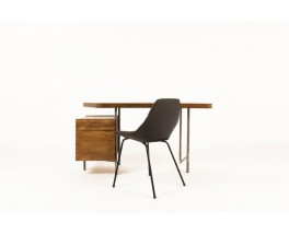 Georges Frydman desk in steel and ash 1960