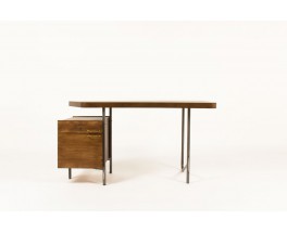 Georges Frydman desk in steel and ash 1960