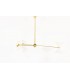 Chandelier in brass and diabolo diffusers Italian contemporary design