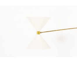 Chandelier in brass and diabolo diffusers Italian contemporary design