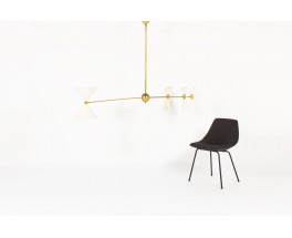 Chandelier in brass and diabolo diffusers Italian contemporary design