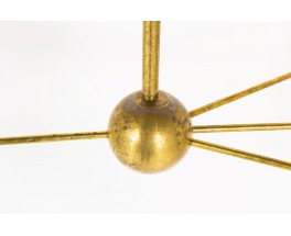 Chandelier in brass and diabolo diffusers Italian contemporary design