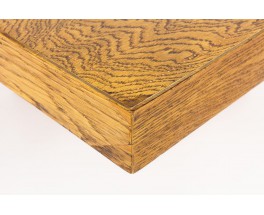 Andre Sornay square coffee table in oak 1930