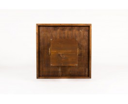 Table basse André Sornay carrée en chêne clouté 1930