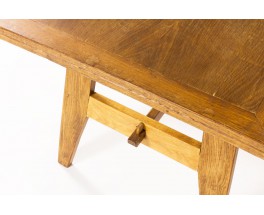 Rene Gabriel rectangular dining table in oak 1950