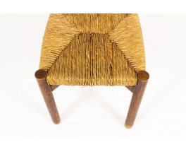 Charlotte Perriand chairs model Meribel in oak edition Steph Simon 1950 set of 4