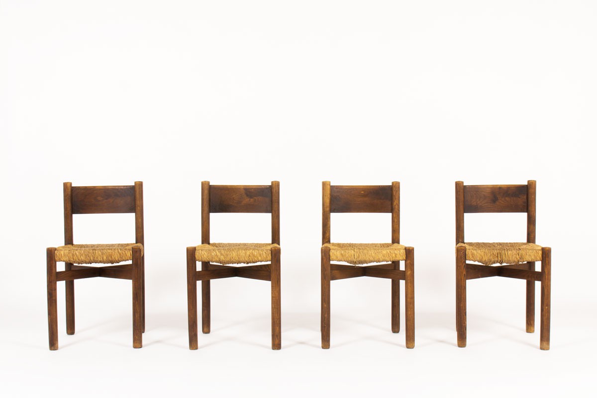 Set of 6 Charlotte Perriand Meribel Chairs — FORM Atelier