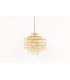 Pendant light in brass and mother-of-pearl 1970