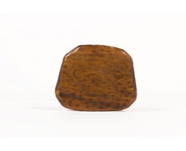 Stool in elm brutalist design 1950