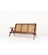 Sofa in teak and caned 1950