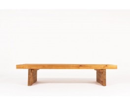 Bench with slat in tinted pine 1950