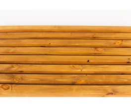 Bench with slat in tinted pine 1950