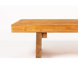 Bench with slat in tinted pine 1950