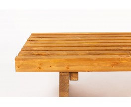 Bench with slat in tinted pine 1950