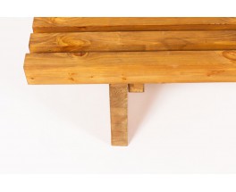 Bench with slat in tinted pine 1950