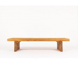 Bench with slat in tinted pine 1950