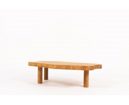 Coffee table freeform in oak 1950