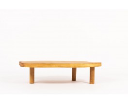 Coffee table freeform in oak 1950