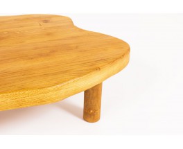 Table basse forme libre en chêne 1950