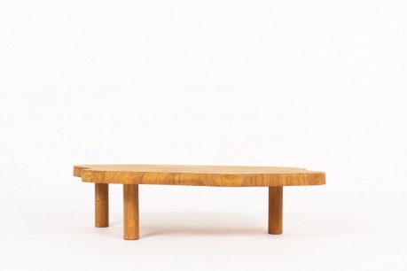 Coffee table freeform in oak 1950