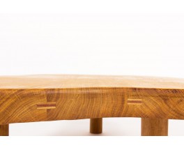 Coffee table freeform in oak 1950