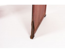 Tito Agnoli armchair model Korium in brown leather by Matteo Grassi 1970