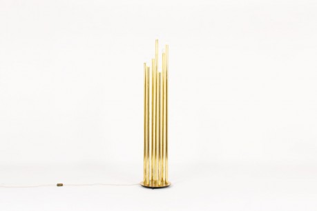 Lampadaire en laiton 7 feux design italien 1950