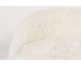 Armchair in white fur 1950