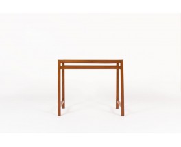 André Sornay console table First edition mahogany and black laminate 1960