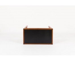 André Sornay console table First edition mahogany and black laminate 1960
