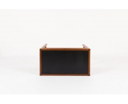 Console André Sornay Première édition acajou et stratifié noir 1960