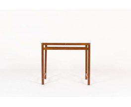 André Sornay console table First edition mahogany and black laminate 1960