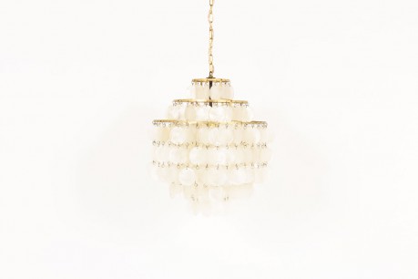 Lustre Verner Panton en pampilles de nacre modèle Fun 1964