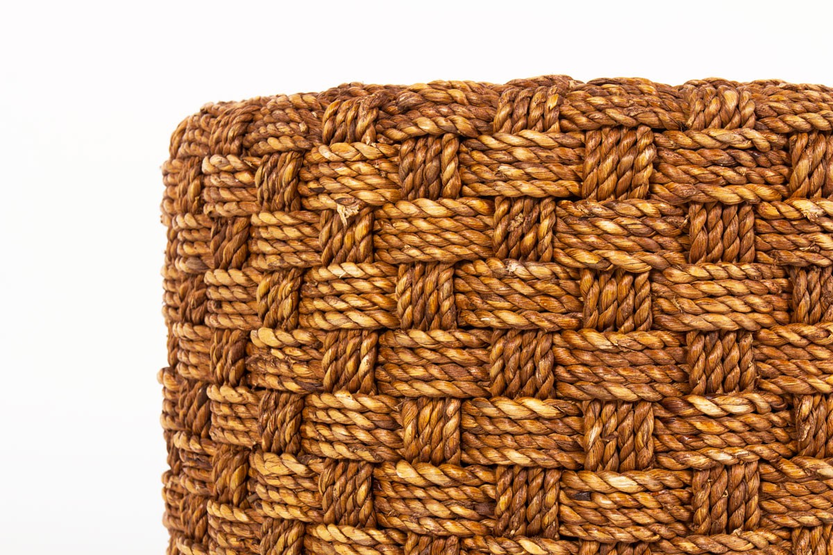 Stools in braided rope 1950 set of 2