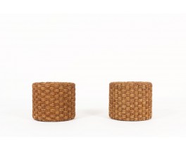 Stools in braided rope 1950 set of 2
