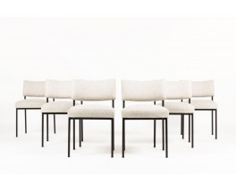 Chaises Joseph André Motte modèle 764 édition Steiner 1950 set de 6