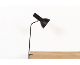 Clip lamp in black metal Italian design 1950