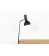 Clip lamp in black metal Italian design 1950