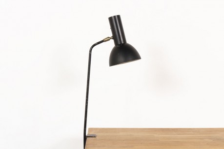 Clip lamp in black metal Italian design 1950