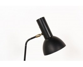 Clip lamp in black metal Italian design 1950