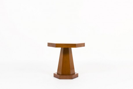 Coffee table model hexagon in marquetry Art Deco 1930