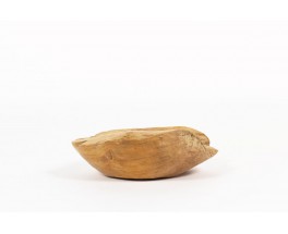 Trinket bowl in elm brutalist design 1950