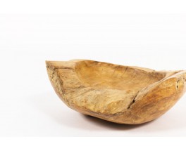 Trinket bowl in elm brutalist design 1950